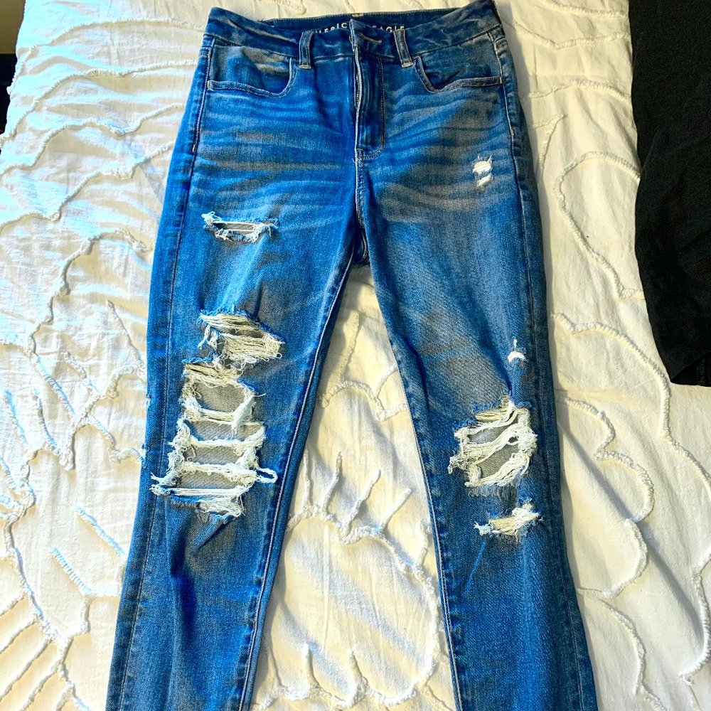 American Eagle Next Level Stretch Blue Jeans